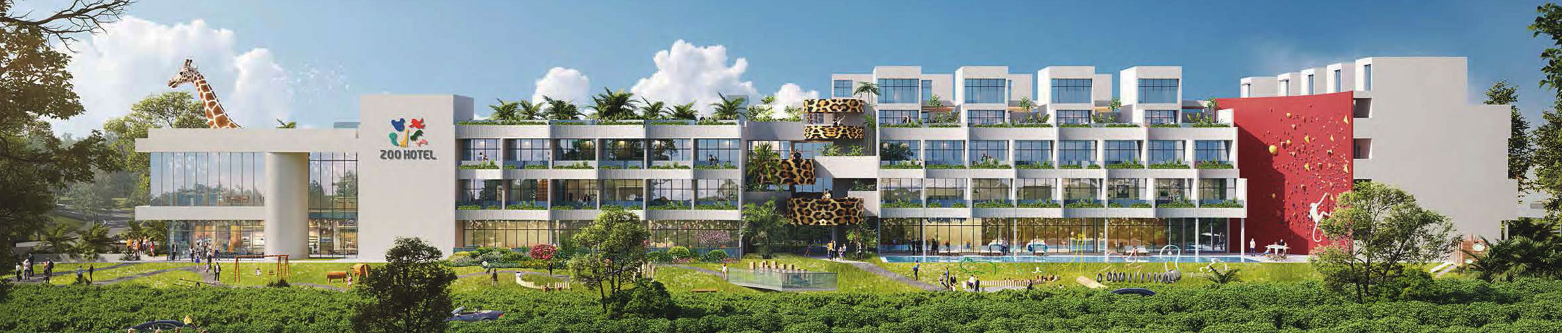 ZOO HOTEL商业闭环示意图，展示从获客到复购的完整循环